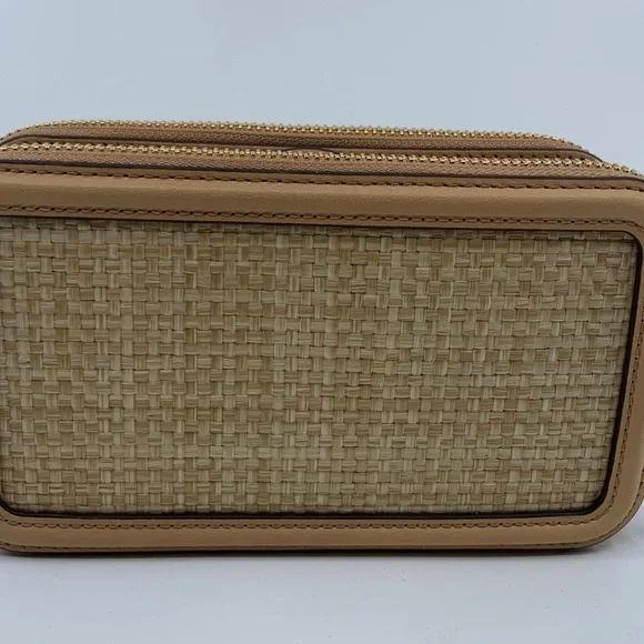 Tory Burch Floral/Straw Fleming Handbag - Picture 4 of 11